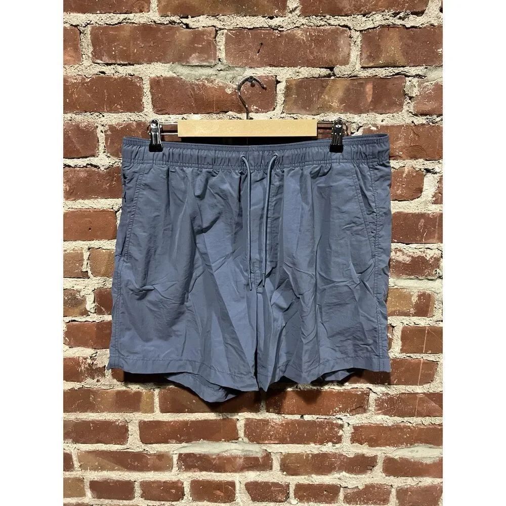 American Eagle Mens Blue Athletic Shorts w/ Drawstring Size Large